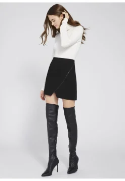 Alice and Olivia ESSENTIALS|SWEATERS*GARRISON SLIM MOCK NECK TOP