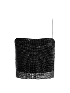 Alice and Olivia TOPS*GRAZI EMBELLISHED SPAGHETTI STRAP TOP