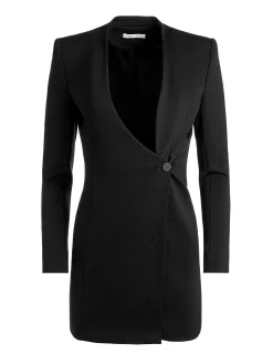 Alice and Olivia MINI|DRESSES*GUENDA CURVED NECKLINE BLAZER DRESS