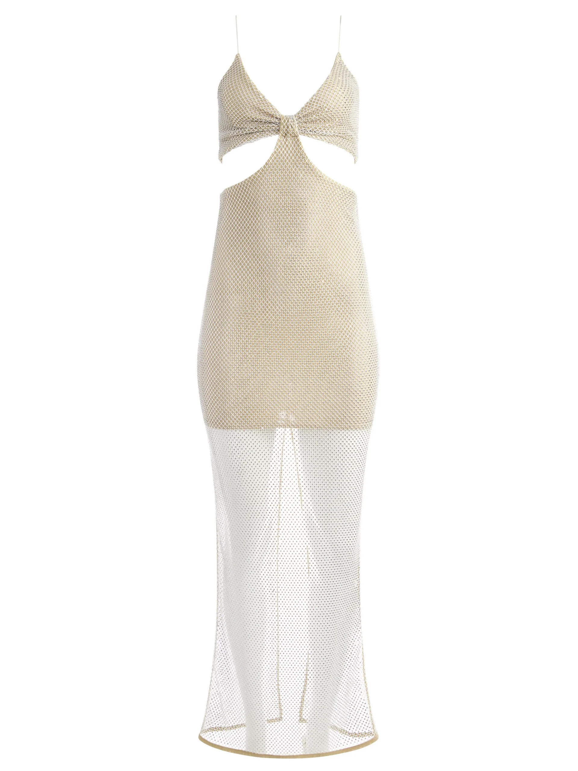 Alice and Olivia MAXI|MINI*HAVANA EMBELLISHED CUT OUT DRESS