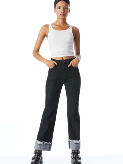 Alice and Olivia TOPS*JEMI RIBBED TANK