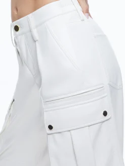 Alice and Olivia VEGAN LEATHER|ESSENTIALS*JOETTE VEGAN LEATHER CARGO PANT