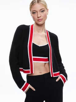 Alice and Olivia MATCHING SETS*JUANA CROPPED CARDIGAN + MAUDE BRALETTE