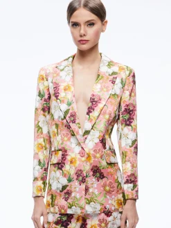 Alice and Olivia MATCHING SETS*JUSTIN ROLLED CUFF BLAZER + CONRY PLEATED SHORT