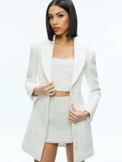 Alice and Olivia GUEST OF|MINI*JUSTIN TWEED BLAZER DRESS