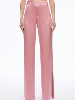 Alice and Olivia MATCHING SETS*KARLEY WRAP BLAZER + JC WIDE LEG SIDE SLIT PANT