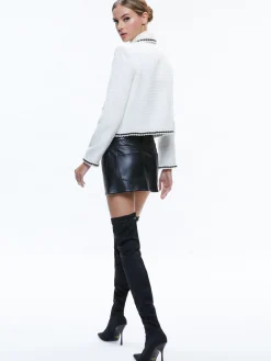 Alice and Olivia JACKETS + COATS*KIDMAN PEARL COLLAR BOXY JACKET