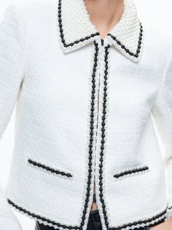 Alice and Olivia JACKETS + COATS*KIDMAN PEARL COLLAR BOXY JACKET
