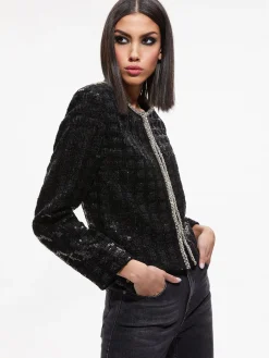 Alice and Olivia JACKETS + COATS*KIDMAN SEQUIN TWEED JACKET