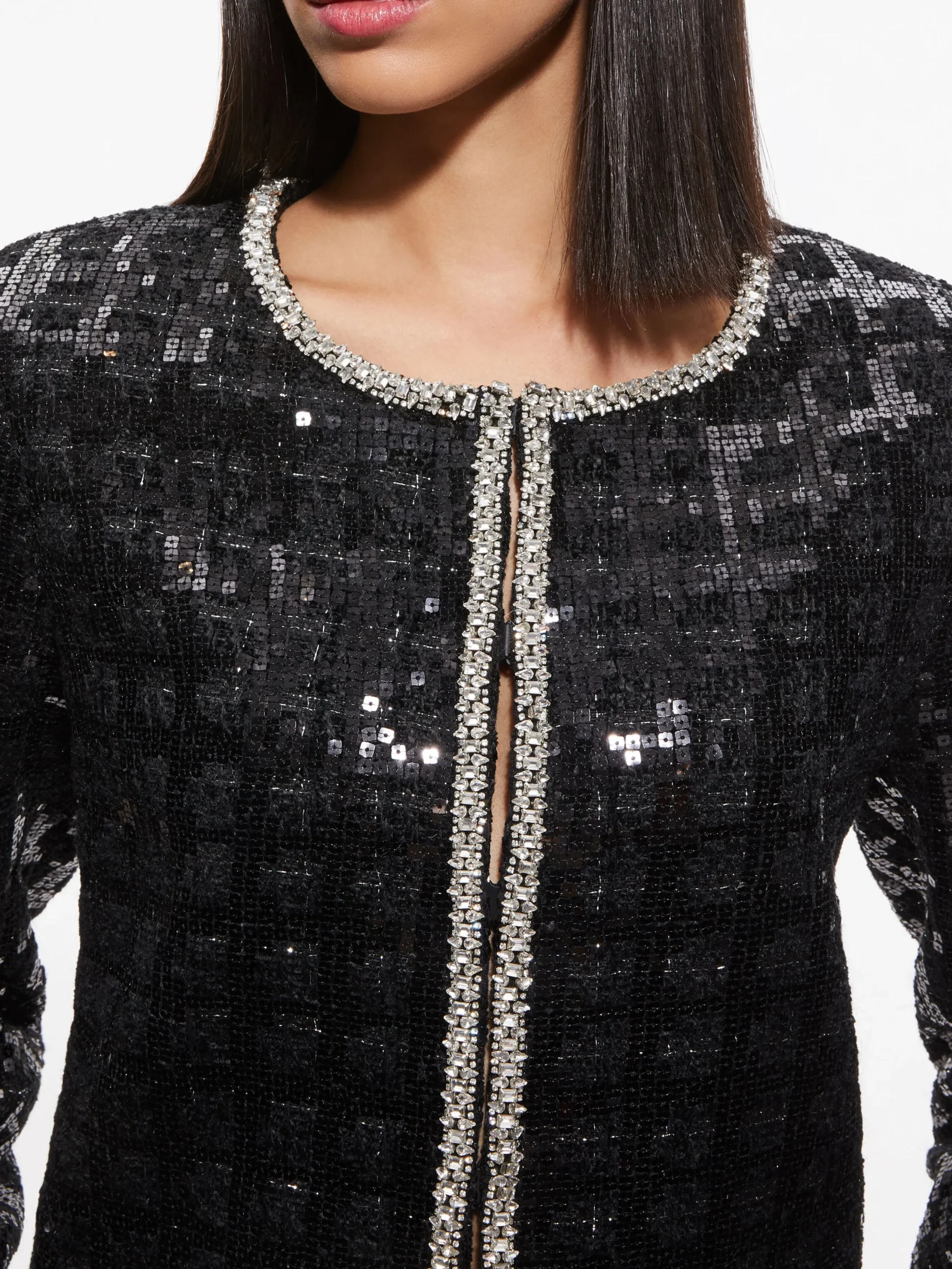 Alice and Olivia JACKETS + COATS*KIDMAN SEQUIN TWEED JACKET