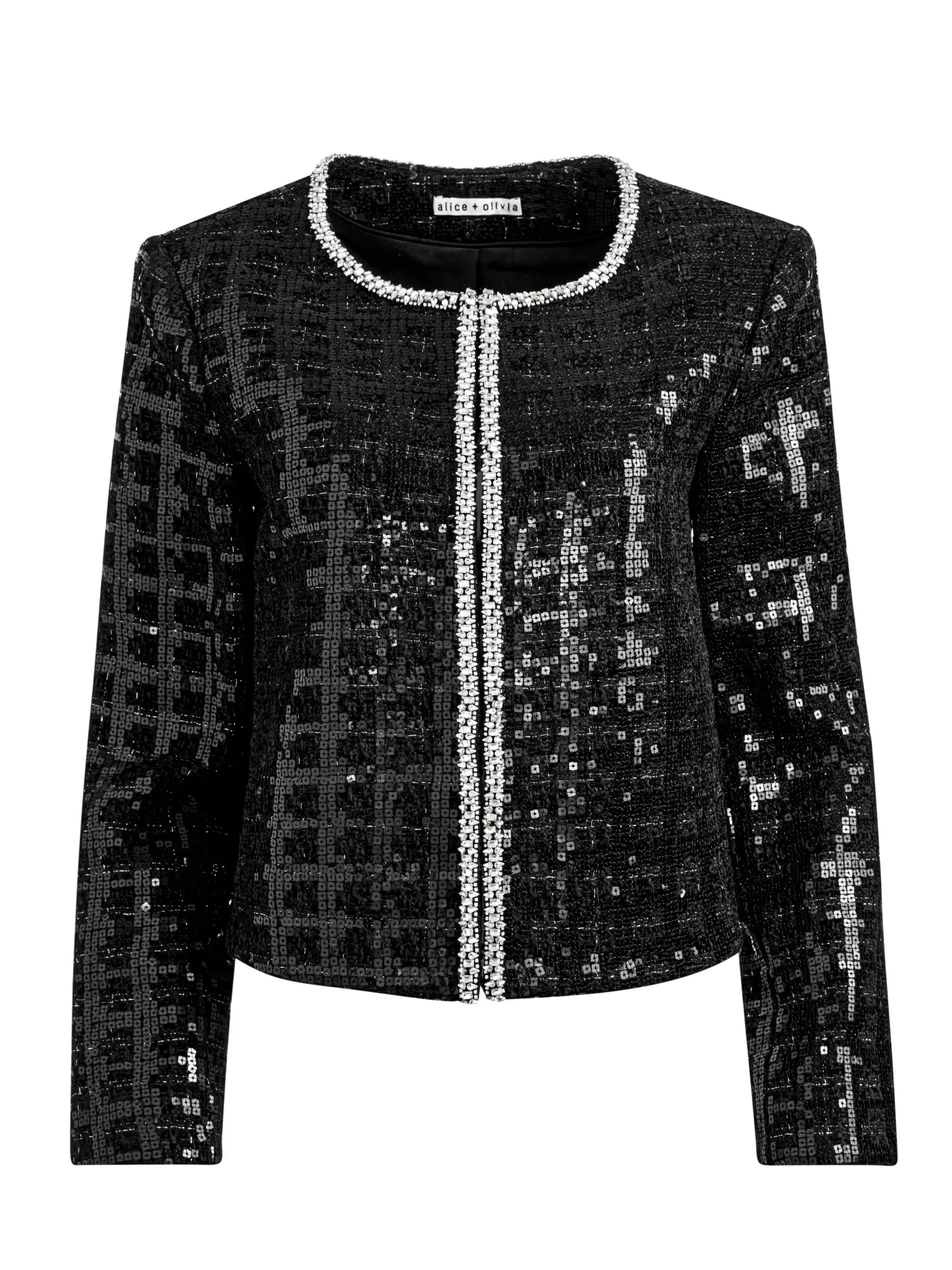 Alice and Olivia JACKETS + COATS*KIDMAN SEQUIN TWEED JACKET