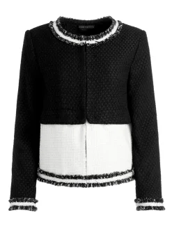 Alice and Olivia ESSENTIALS|THE WORKWEAR EDIT*KIDMAN TWO-FER TWEED JACKET