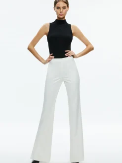 Alice and Olivia PANTS*LARA SIDE SLIT PANT