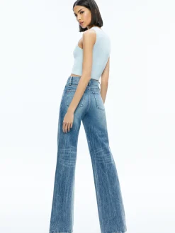 Alice and Olivia MATCHING SETS*LIDELL CROPPED ZIP UP HOODIE + AMITY SLEEVELESS CROPPED TANK
