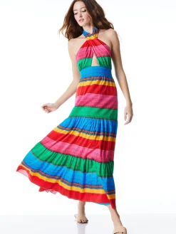 Alice and Olivia MAXI|DRESSES*LYNDON CROSS FRONT MAXI DRESS