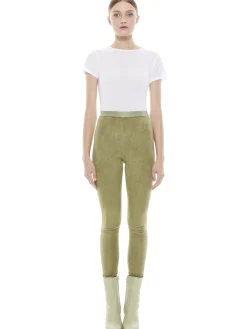 Alice and Olivia ESSENTIALS|PANTS*MADDOX SUEDE COMBO LEGGING