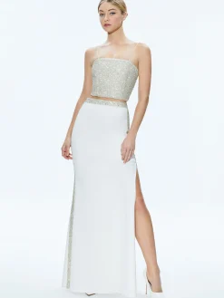 Alice and Olivia SKIRTS*MARILYNN EMBELLISHED MAXI SKIRT