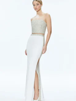 Alice and Olivia SKIRTS*MARILYNN EMBELLISHED MAXI SKIRT