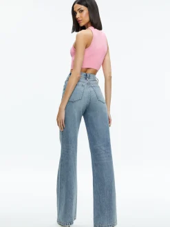 Alice and Olivia VALENTINE'S DAY EDIT|TOPS*MARIN CURVED HEM TANK