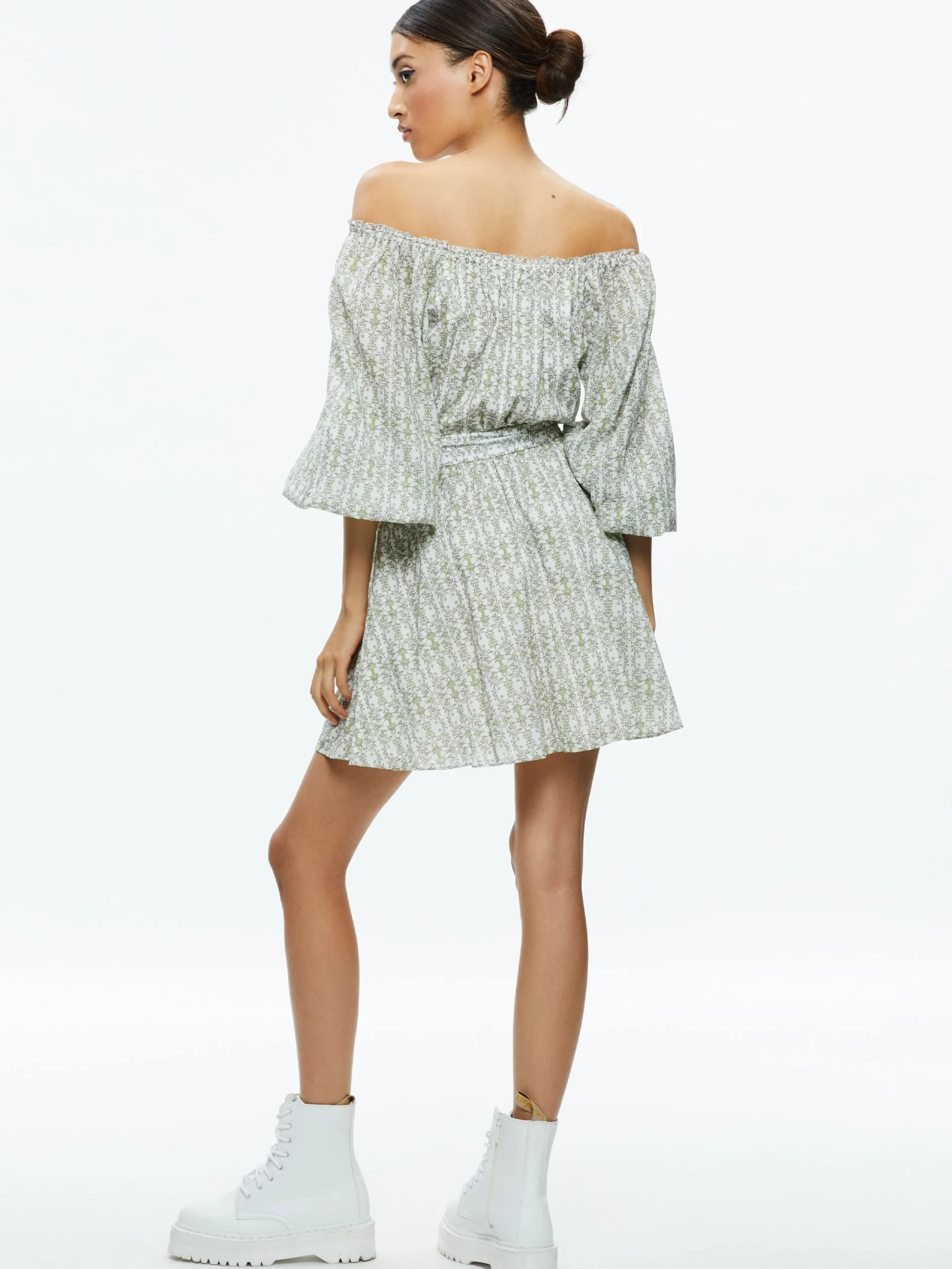Alice and Olivia MINI|DRESSES*MARY OFF SHOULDER MINI DRESS