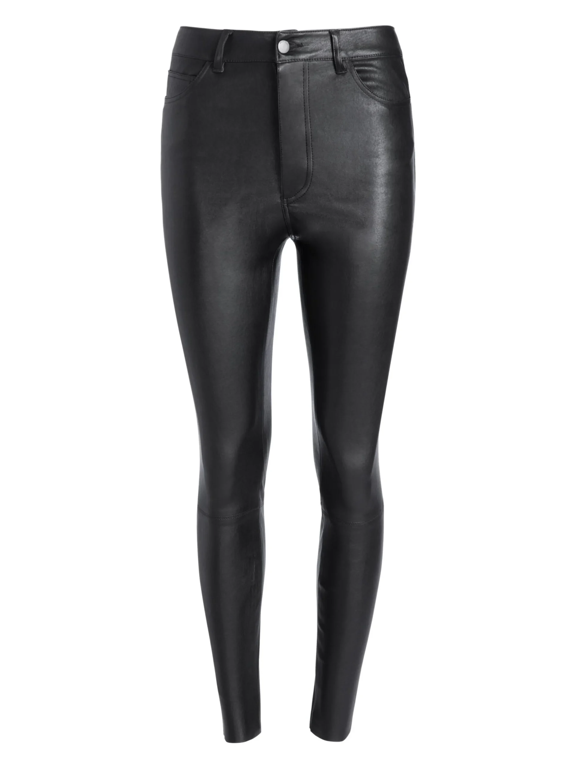 Alice and Olivia PANTS*MIKAH SINGLE BUTTON LEATHER PANT
