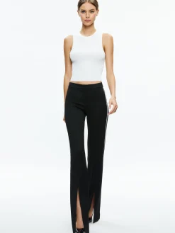 Alice and Olivia MATCHING SETS*MYA CONTRAST PIPING FITTED BLAZER + PRINCESS CONTRAST PIPING PANT