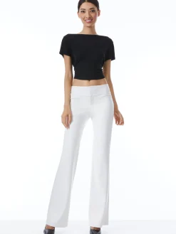 Alice and Olivia VEGAN LEATHER|ESSENTIALS*OLIVIA VEGAN LEATHER BOOTCUT PANT