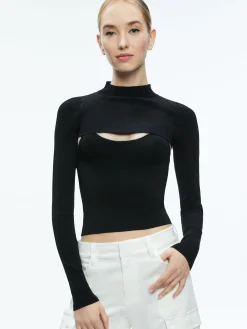 Alice and Olivia VALENTINE'S DAY EDIT|SWEATERS*ORION KNIT TANK AND SHRUG