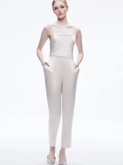 Alice and Olivia MATCHING SETS*PAILEY FTTED NOTCH COLLAR BLAZER + JESSIE SLIM PANT
