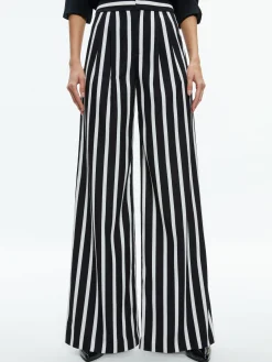 Alice and Olivia ESSENTIALS|THE WORKWEAR EDIT*POMPEY HIGH WAISTED PLEATED PANTS