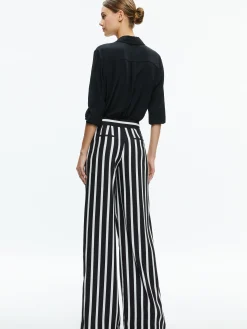 Alice and Olivia ESSENTIALS|THE WORKWEAR EDIT*POMPEY HIGH WAISTED PLEATED PANTS