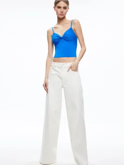Alice and Olivia TOPS*RHONA TWIST FRONT TANK
