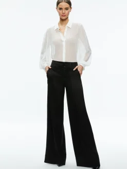 Alice and Olivia ESSENTIALS|THE WORKWEAR EDIT*ROANNE SHEER BLOUSE