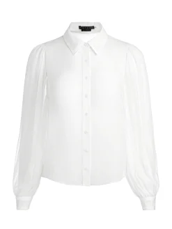 Alice and Olivia ESSENTIALS|THE WORKWEAR EDIT*ROANNE SHEER BLOUSE
