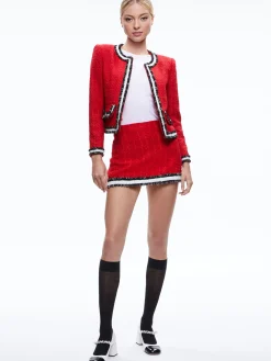 Alice and Olivia SKIRTS*RUBI TWEED MINI SKIRT