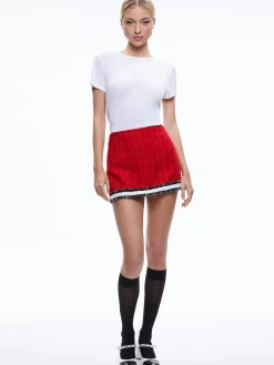 Alice and Olivia SKIRTS*RUBI TWEED MINI SKIRT