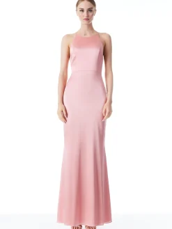 Alice and Olivia MAXI|DRESSES*SAMIA HALTER NECK FISHTAIL GOWN