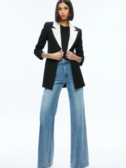 Alice and Olivia SUITS|JACKETS + COATS*SILVIE FITTED BLAZER