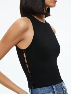 Alice and Olivia TOPS*SOLEIL OPEN SIDE TANK