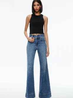 Alice and Olivia TOPS*SOLEIL OPEN SIDE TANK