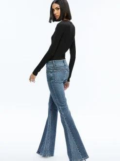 Alice and Olivia STACEY'S FAVORITES|JEAN SHOP*STACEY GODET BELL FLARE JEAN