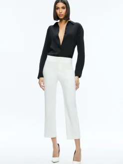 Alice and Olivia ESSENTIALS|THE WORKWEAR EDIT*STACEY LOW RISE KICK FLARE PANT