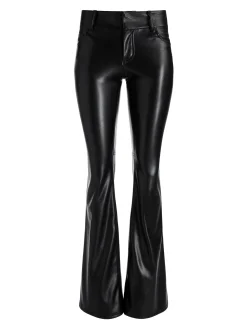 Alice and Olivia VEGAN LEATHER|PANTS*STACEY VEGAN LEATHER BELL BOTTOM