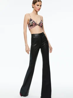Alice and Olivia TOPS*TAY TWIST FRONT BRALETTE