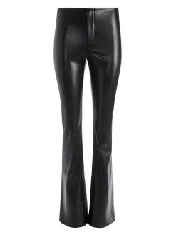 Alice and Olivia VEGAN LEATHER|ESSENTIALS*TEENY VEGAN LEATHER FLARE PANT