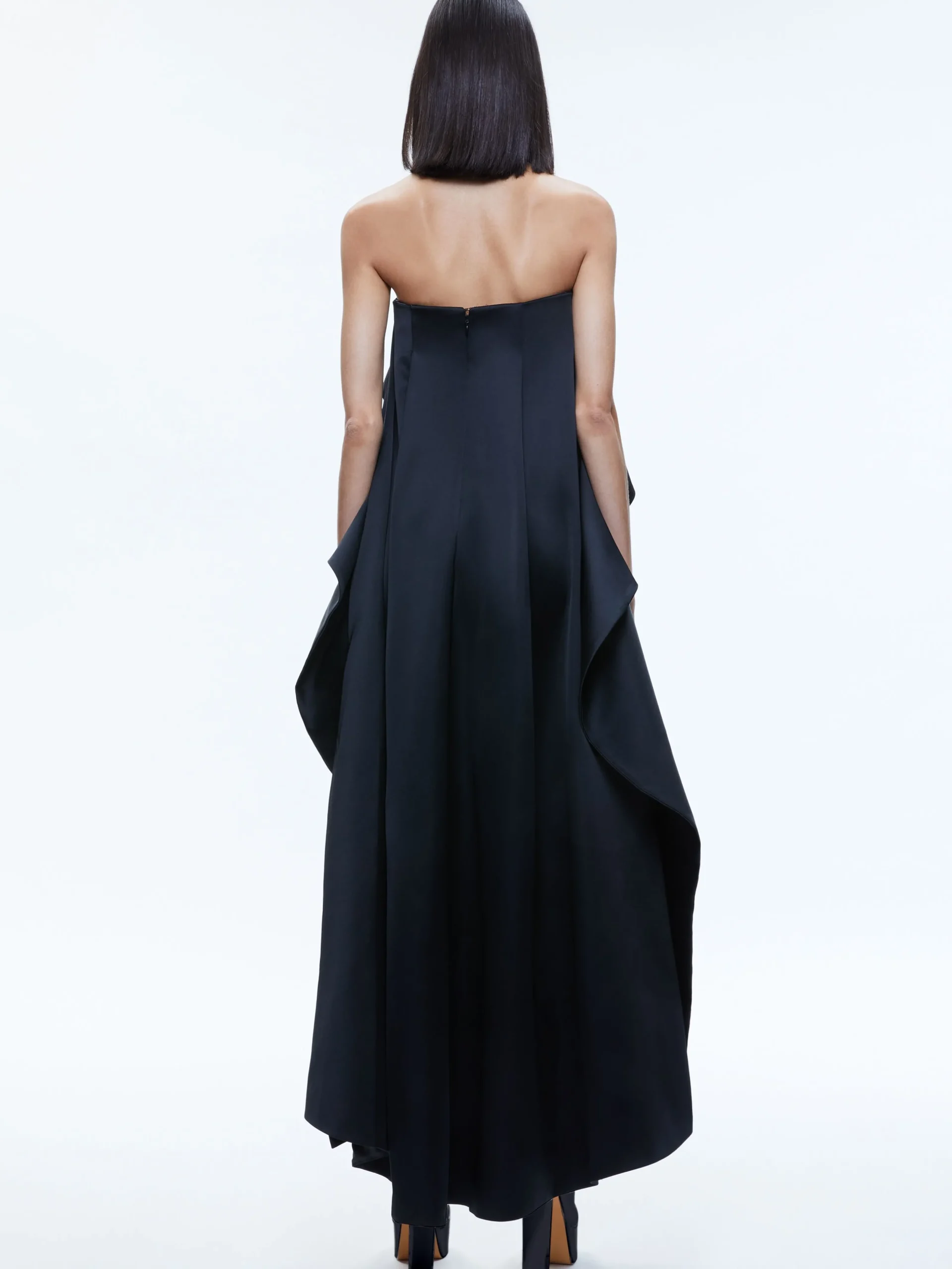 Alice and Olivia GUEST OF|MAXI*THEDA STRAPLESS HIGH LOW DRESS