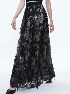 Alice and Olivia SKIRTS*TINA EMBELLISHED GOWN SKIRT