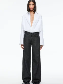 Alice and Olivia JEAN SHOP|JEANS*TRISH MID RISE BAGGY JEAN