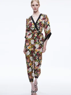 Alice and Olivia JUMPSUITS*WALDA WRAP FRONT JUMPSUIT