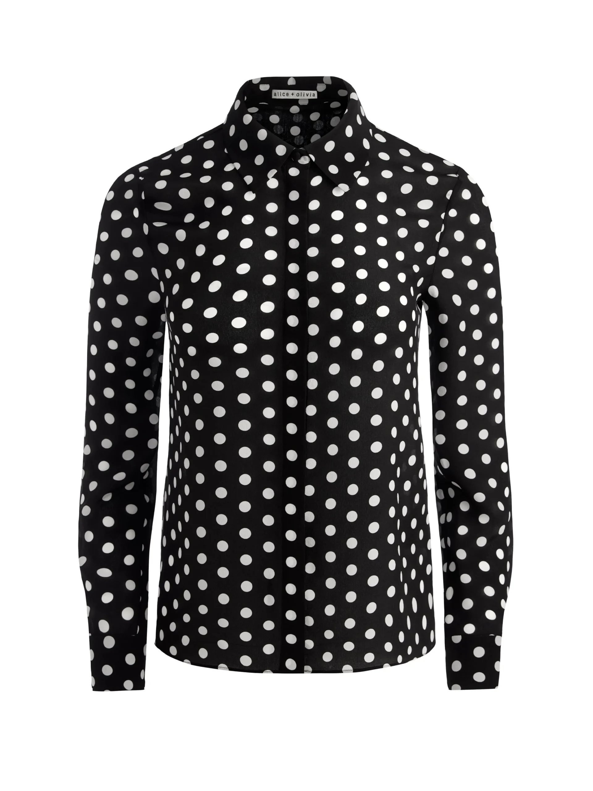 Alice and Olivia STACEY'S FAVORITES|ESSENTIALS*WILLA PLACKET TOP